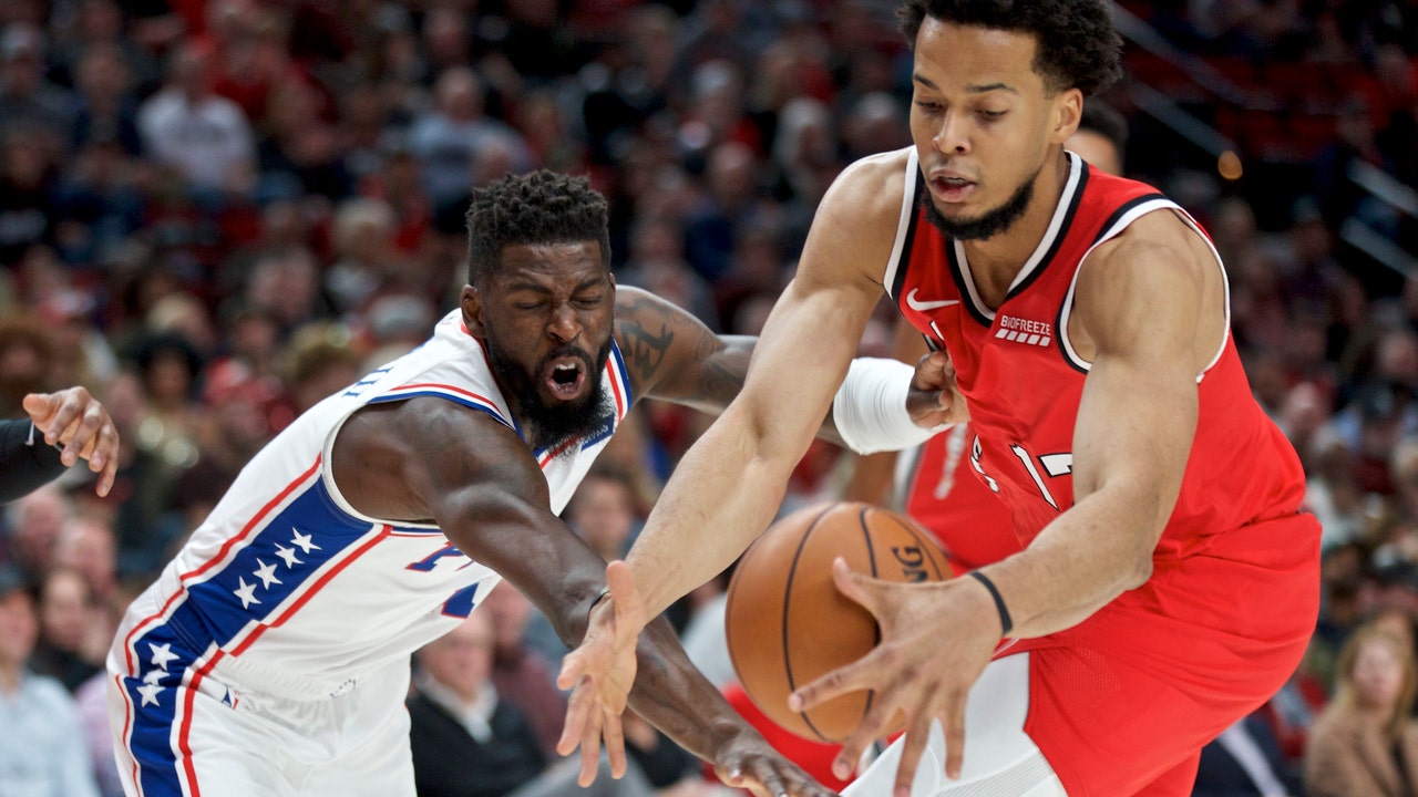 Korkmaz' 3-pointer gives 76er's 129-128 win over Blazers